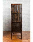 Chinese Qing Two-Door Cabinet with Chinoiserie and Original Black Lacquer-18. Asian & Chinese Furniture, Art, Antiques, Vintage Home Décor for sale at FEA Home
