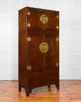 Chinese Qing Dynasty 19th Century Elm and Burl Wood Multiseason Compound Cabinet-2. Asian & Chinese Furniture, Art, Antiques, Vintage Home Décor for sale at FEA Home