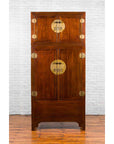 Chinese Qing Dynasty 19th Century Elm and Burl Wood Multiseason Compound Cabinet-3. Asian & Chinese Furniture, Art, Antiques, Vintage Home Décor for sale at FEA Home