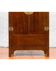 Chinese Qing Dynasty 19th Century Elm and Burl Wood Multiseason Compound Cabinet-9. Asian & Chinese Furniture, Art, Antiques, Vintage Home Décor for sale at FEA Home