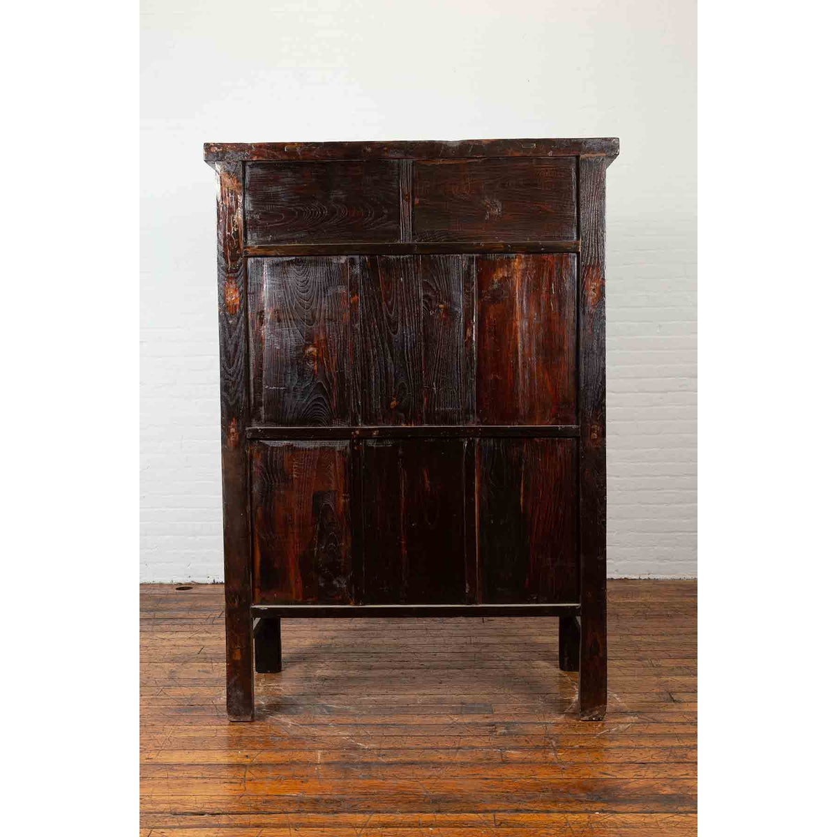 19th Century Red Lacquer Cabinet with Butterfly Design-6. Asian & Chinese Furniture, Art, Antiques, Vintage Home Décor for sale at FEA Home