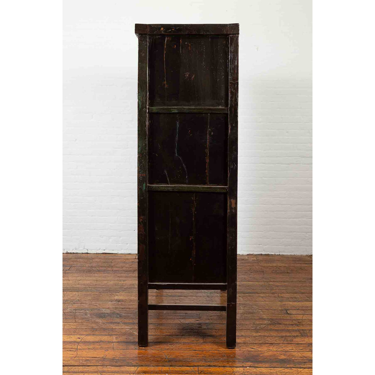 19th Century Red Lacquer Cabinet with Butterfly Design-7. Asian & Chinese Furniture, Art, Antiques, Vintage Home Décor for sale at FEA Home