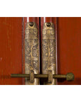 Chinese Red Lacquer Ming Dynasty Style Cabinet with Floral-Carved Gilt Apron-8. Asian & Chinese Furniture, Art, Antiques, Vintage Home Décor for sale at FEA Home