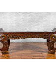 Chinese Qing Dynasty 19th Century Carved Console Table with Mythical Animals-2. Asian & Chinese Furniture, Art, Antiques, Vintage Home Décor for sale at FEA Home