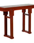 19th Century Chinese Qing Dynasty Period Red Lacquer Console Altar Table-1. Asian & Chinese Furniture, Art, Antiques, Vintage Home Décor for sale at FEA Home