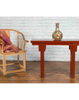 19th Century Chinese Qing Dynasty Period Red Lacquer Console Altar Table-4. Asian & Chinese Furniture, Art, Antiques, Vintage Home Décor for sale at FEA Home
