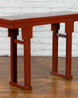 19th Century Chinese Qing Dynasty Period Red Lacquer Console Altar Table-2. Asian & Chinese Furniture, Art, Antiques, Vintage Home Décor for sale at FEA Home