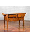 Chinese Qing Dynasty Period 19th Century Elm Sideboard with Dragon Carved Apron-2. Asian & Chinese Furniture, Art, Antiques, Vintage Home Décor for sale at FEA Home