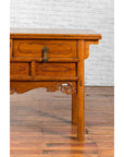 Chinese Qing Dynasty Period 19th Century Elm Sideboard with Dragon Carved Apron-8. Asian & Chinese Furniture, Art, Antiques, Vintage Home Décor for sale at FEA Home