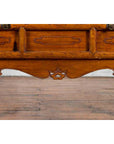 Chinese Qing Dynasty Period 19th Century Elm Sideboard with Dragon Carved Apron-10. Asian & Chinese Furniture, Art, Antiques, Vintage Home Décor for sale at FEA Home