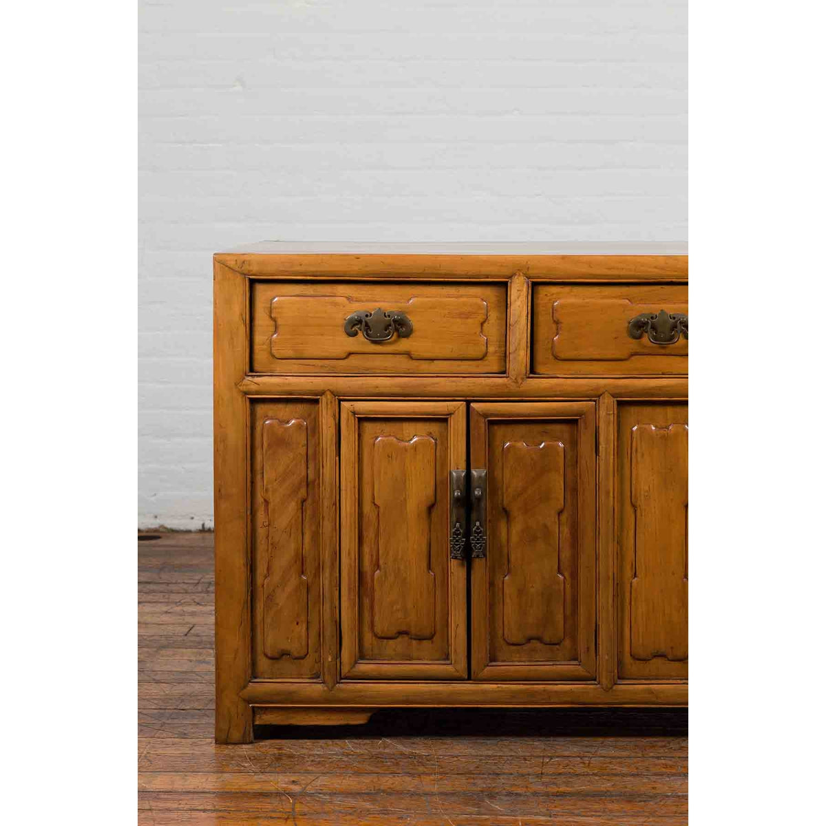 Early 20th Century Chinese Elmwood Sideboard-5. Asian & Chinese Furniture, Art, Antiques, Vintage Home Décor for sale at FEA Home