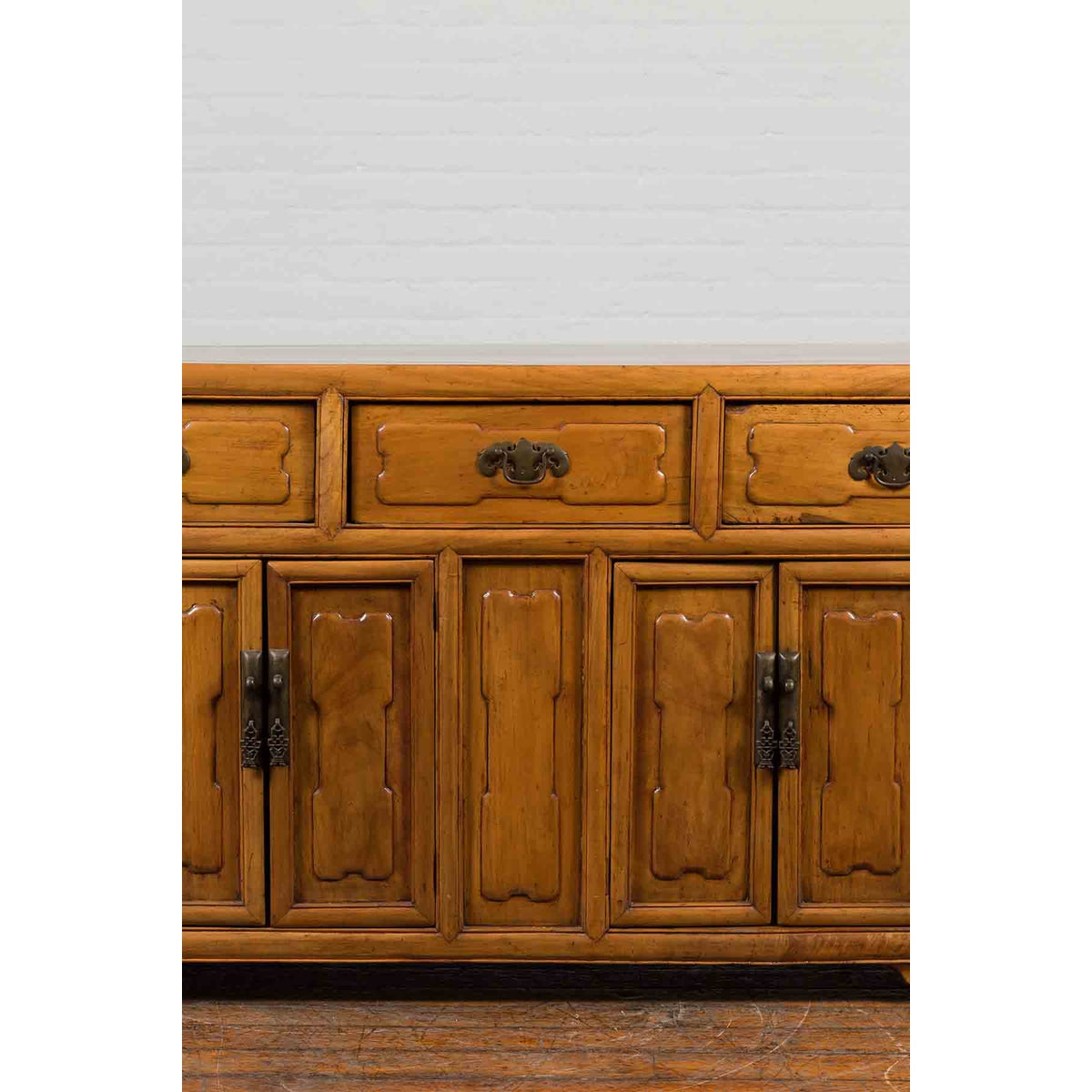 Early 20th Century Chinese Elmwood Sideboard-6. Asian & Chinese Furniture, Art, Antiques, Vintage Home Décor for sale at FEA Home