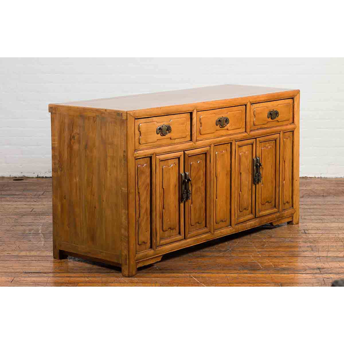 Early 20th Century Chinese Elmwood Sideboard-4. Asian & Chinese Furniture, Art, Antiques, Vintage Home Décor for sale at FEA Home