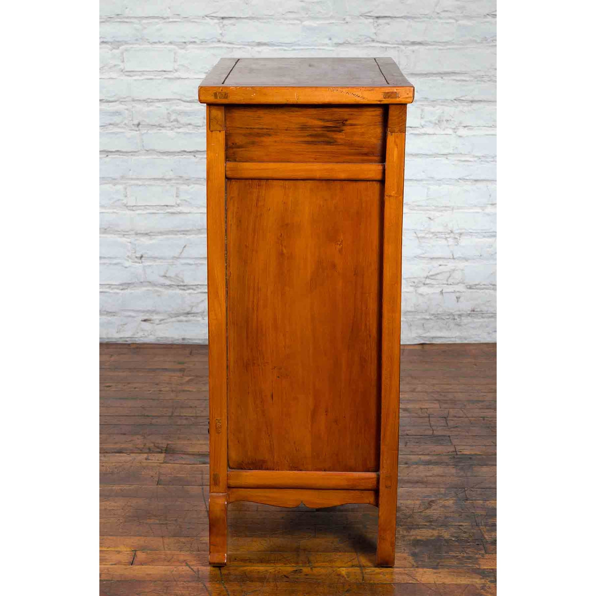 Chinese 19th Century Qing Dynasty Cabinet with Two Doors over Two Drawers-12. Asian & Chinese Furniture, Art, Antiques, Vintage Home Décor for sale at FEA Home
