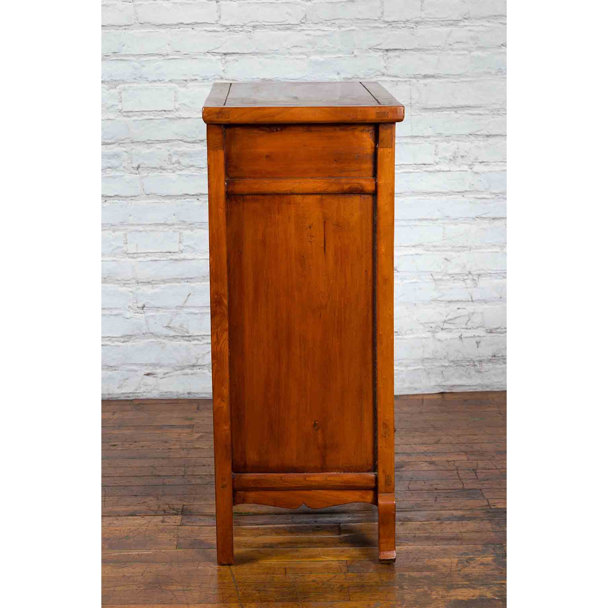 Chinese 19th Century Qing Dynasty Cabinet with Two Doors over Two Drawers-10. Asian & Chinese Furniture, Art, Antiques, Vintage Home Décor for sale at FEA Home
