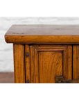 Chinese Qing Dynasty 19th Century Elmwood Side Cabinet with Doors and Drawers-5. Asian & Chinese Furniture, Art, Antiques, Vintage Home Décor for sale at FEA Home