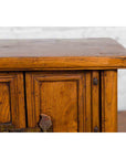 Chinese Qing Dynasty 19th Century Elmwood Side Cabinet with Doors and Drawers-6. Asian & Chinese Furniture, Art, Antiques, Vintage Home Décor for sale at FEA Home