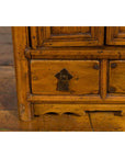 Chinese Qing Dynasty 19th Century Elmwood Side Cabinet with Doors and Drawers-7. Asian & Chinese Furniture, Art, Antiques, Vintage Home Décor for sale at FEA Home