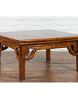 Chinese Qing Dynasty 19th Century Elmwood Coffee Table with Carved Apron-5. Asian & Chinese Furniture, Art, Antiques, Vintage Home Décor for sale at FEA Home