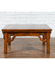 Chinese Qing Dynasty 19th Century Elmwood Coffee Table with Carved Apron-12. Asian & Chinese Furniture, Art, Antiques, Vintage Home Décor for sale at FEA Home