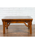 Chinese Qing Dynasty 19th Century Elmwood Coffee Table with Carved Apron-13. Asian & Chinese Furniture, Art, Antiques, Vintage Home Décor for sale at FEA Home