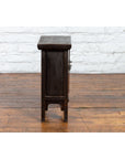 Chinese Qing Dynasty 19th Century Side Cabinet with Distressed Black Lacquer-13. Asian & Chinese Furniture, Art, Antiques, Vintage Home Décor for sale at FEA Home