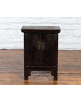 Chinese Qing Dynasty 19th Century Side Cabinet with Distressed Black Lacquer-2. Asian & Chinese Furniture, Art, Antiques, Vintage Home Décor for sale at FEA Home