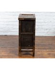 Chinese Qing Dynasty 19th Century Side Cabinet with Distressed Black Lacquer-6. Asian & Chinese Furniture, Art, Antiques, Vintage Home Décor for sale at FEA Home