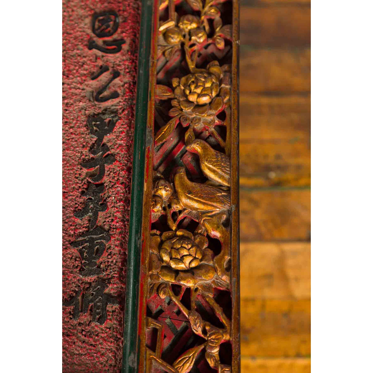 Chinese Antique Shop Sign with Calligraphy Made into a Black Coffee Table-20. Asian & Chinese Furniture, Art, Antiques, Vintage Home Décor for sale at FEA Home