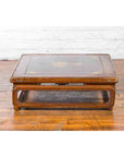 Qing Dynasty 19th Century Chinese Low Kang Coffee Table with Painted Décor-3. Asian & Chinese Furniture, Art, Antiques, Vintage Home Décor for sale at FEA Home