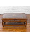 Qing Dynasty 19th Century Chinese Low Kang Coffee Table with Painted Décor-4. Asian & Chinese Furniture, Art, Antiques, Vintage Home Décor for sale at FEA Home