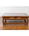 Qing Dynasty 19th Century Chinese Low Kang Coffee Table with Painted Décor-5. Asian & Chinese Furniture, Art, Antiques, Vintage Home Décor for sale at FEA Home