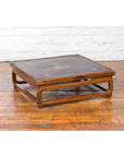 Qing Dynasty 19th Century Chinese Low Kang Coffee Table with Painted Décor-9. Asian & Chinese Furniture, Art, Antiques, Vintage Home Décor for sale at FEA Home
