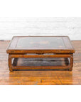 Qing Dynasty 19th Century Chinese Low Kang Coffee Table with Painted Décor-10. Asian & Chinese Furniture, Art, Antiques, Vintage Home Décor for sale at FEA Home