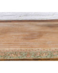 Contemporary Teak Wood Coffee Table with Painted Floral Design-17. Asian & Chinese Furniture, Art, Antiques, Vintage Home Décor for sale at FEA Home