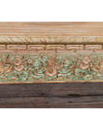 Contemporary Teak Wood Coffee Table with Painted Floral Design-10. Asian & Chinese Furniture, Art, Antiques, Vintage Home Décor for sale at FEA Home
