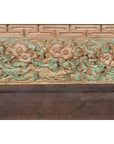 Contemporary Teak Wood Coffee Table with Painted Floral Design-11. Asian & Chinese Furniture, Art, Antiques, Vintage Home Décor for sale at FEA Home