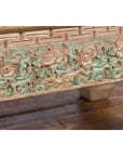 Contemporary Teak Wood Coffee Table with Painted Floral Design-12. Asian & Chinese Furniture, Art, Antiques, Vintage Home Décor for sale at FEA Home