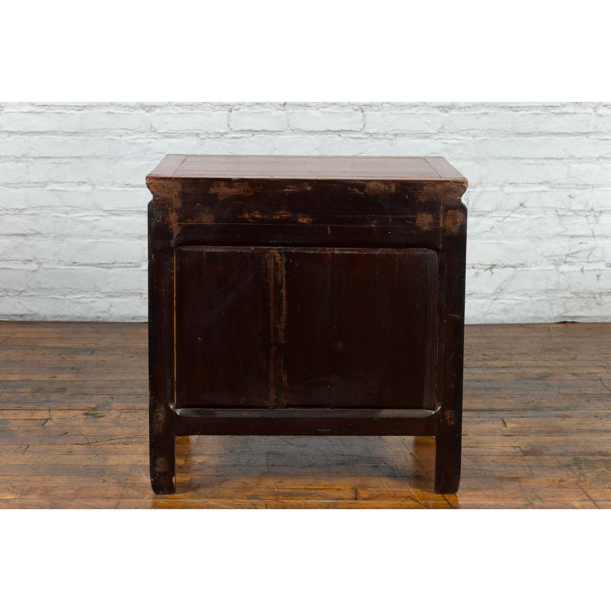 Chinese Qing Dynasty 19th Century Red Lacquer Side Chest with Five Drawers-15. Asian & Chinese Furniture, Art, Antiques, Vintage Home Décor for sale at FEA Home
