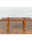 Javanese Teak Wood Small Table or Bench with Textured Top-6. Asian & Chinese Furniture, Art, Antiques, Vintage Home Décor for sale at FEA Home