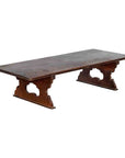 Japanese Low Table or Bench with Carved Cutout Legs-1. Asian & Chinese Furniture, Art, Antiques, Vintage Home Décor for sale at FEA Home