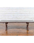 Japanese Low Table or Bench with Carved Cutout Legs-3. Asian & Chinese Furniture, Art, Antiques, Vintage Home Décor for sale at FEA Home