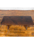 Japanese Low Table or Bench with Carved Cutout Legs-6. Asian & Chinese Furniture, Art, Antiques, Vintage Home Décor for sale at FEA Home