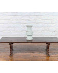Japanese Low Table or Bench with Carved Cutout Legs-4. Asian & Chinese Furniture, Art, Antiques, Vintage Home Décor for sale at FEA Home