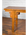 Chinese Qing Dynasty Shandong Altar Console Table with Carved Scrolling Motifs-5. Asian & Chinese Furniture, Art, Antiques, Vintage Home Décor for sale at FEA Home