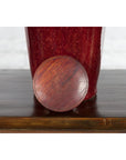 Chinese Qing Dynasty 18th or 19th Century Oxblood Jar with Circular Lid-11. Asian & Chinese Furniture, Art, Antiques, Vintage Home Décor for sale at FEA Home