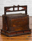 Chinese Qing Dynasty Tiered Wedding Box with Nailheads and Dark Patina-2. Asian & Chinese Furniture, Art, Antiques, Vintage Home Décor for sale at FEA Home