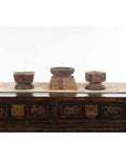 Set of Three Indian 19th Century Seed Planters with Carved Motifs and Patina-12. Asian & Chinese Furniture, Art, Antiques, Vintage Home Décor for sale at FEA Home