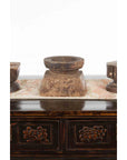 Set of Three Indian 19th Century Seed Planters with Carved Motifs and Patina-5. Asian & Chinese Furniture, Art, Antiques, Vintage Home Décor for sale at FEA Home