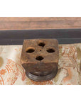 Set of Three Indian 19th Century Seed Planters with Carved Motifs and Patina-7. Asian & Chinese Furniture, Art, Antiques, Vintage Home Décor for sale at FEA Home